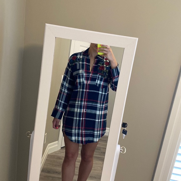 Zara Long Sleeve Shirt Dress (S) - Picture 7 of 8